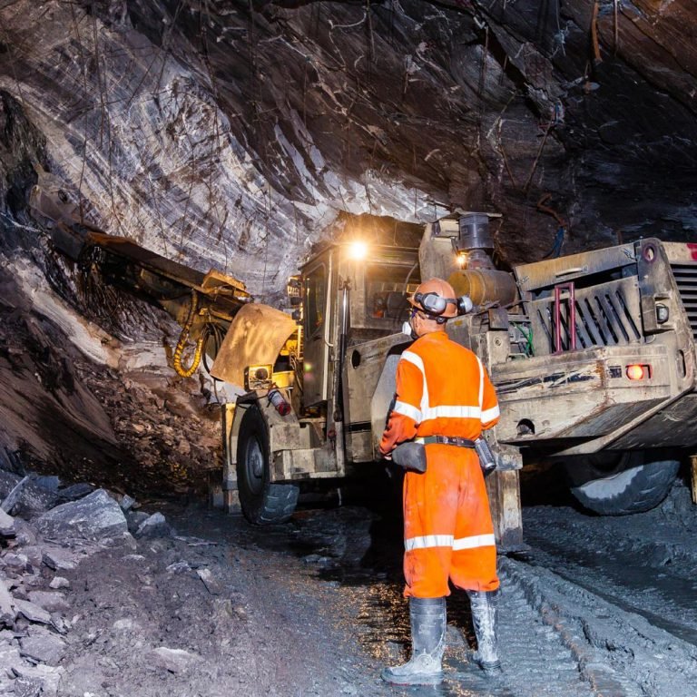 Underground at Cuiaba mine, Brazil